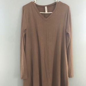 Mocha maxi dress